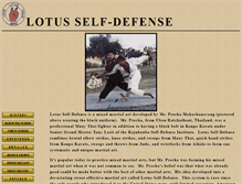 Tablet Screenshot of lotusmartialarts.com